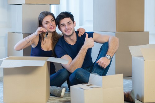 Office removals team planning a business move in Southgate