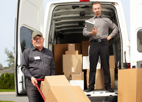 Removal van ready for a Southgate house move