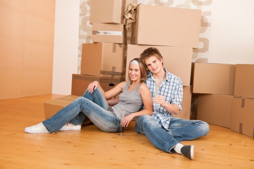 Van loading with household items during a move