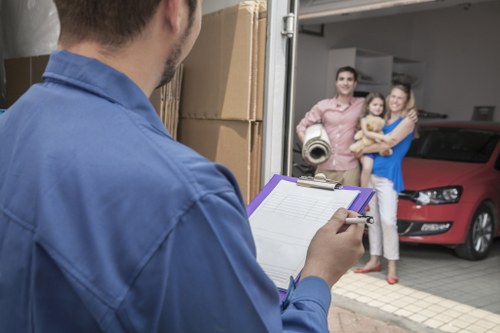 Local moving team managing furniture in Southgate