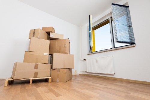 Commercial removals setup for a Southgate office move