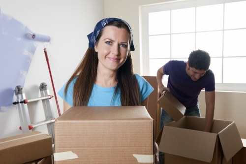 Local house movers handling furniture in Southgate street access