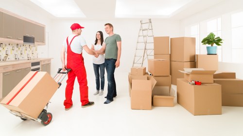 Truck loading space for furniture and boxes in Southgate