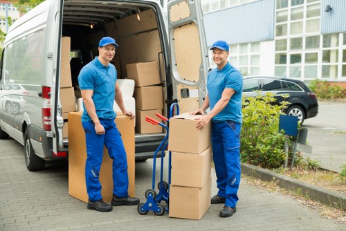 Prepared furniture items awaiting efficient pick-up in Southgate