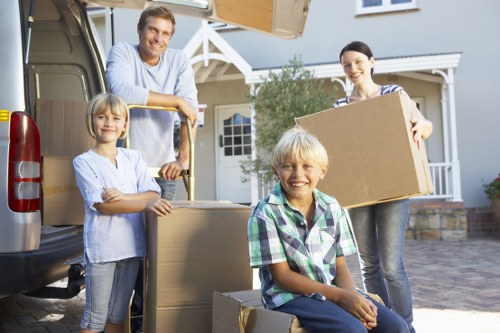Furniture and household items being loaded for a Southgate relocation
