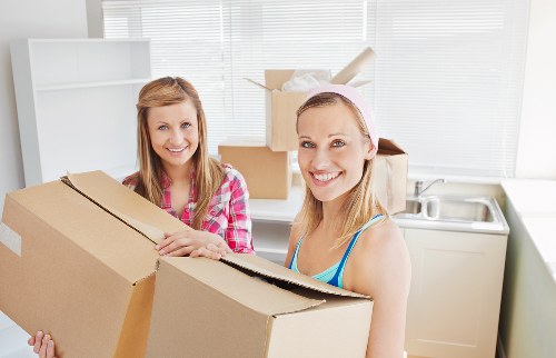 Careful furniture loading during a Southgate removals job